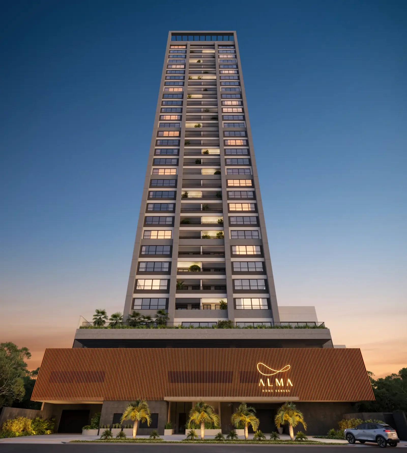 Apartamento de 3 suítes com 157,32 a 158,19m² à venda no Alma Home Senses - Setor Oeste — foto 2