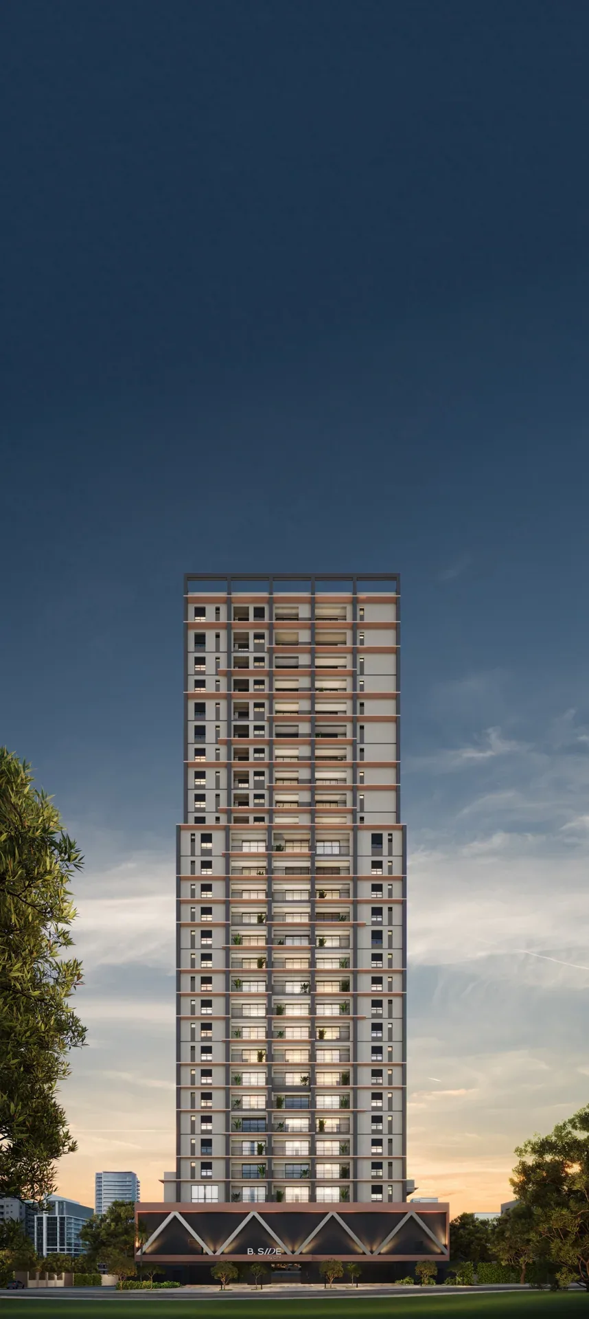 Planta ou imagem da tipologia Apartamento de 2 suítes com 74,99 m² à venda no B.Side by City - Setor Marista do B.Side by City