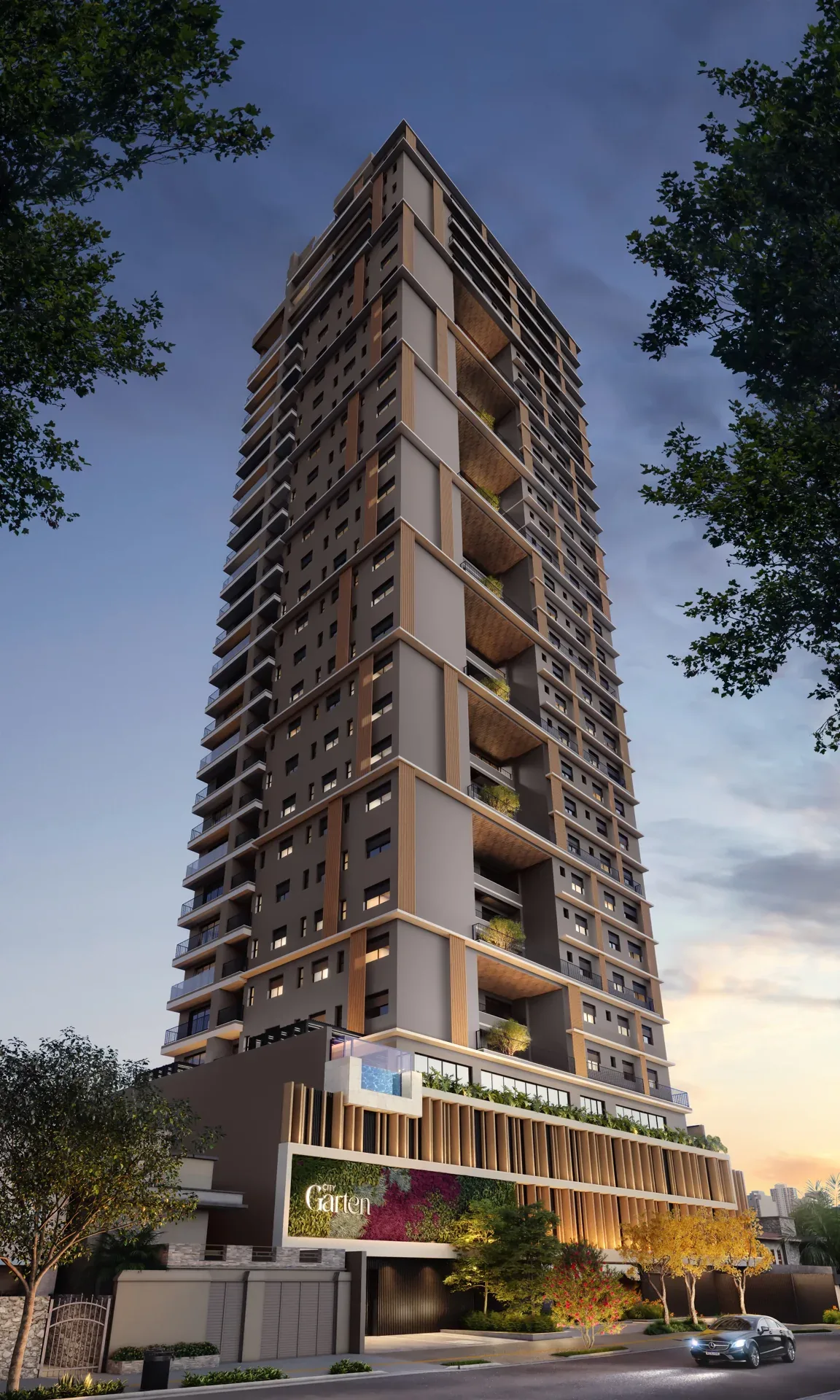 Planta ou imagem da tipologia Apartamento de 3 suítes com 204,04 m² à venda no City Garten - Setor Marista do City Garten