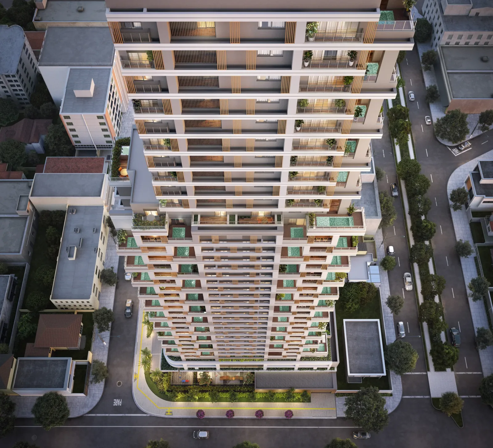 Planta ou imagem da tipologia Cobertura de 3 suítes com 319,48 m² à venda no City House - Setor Marista do City House