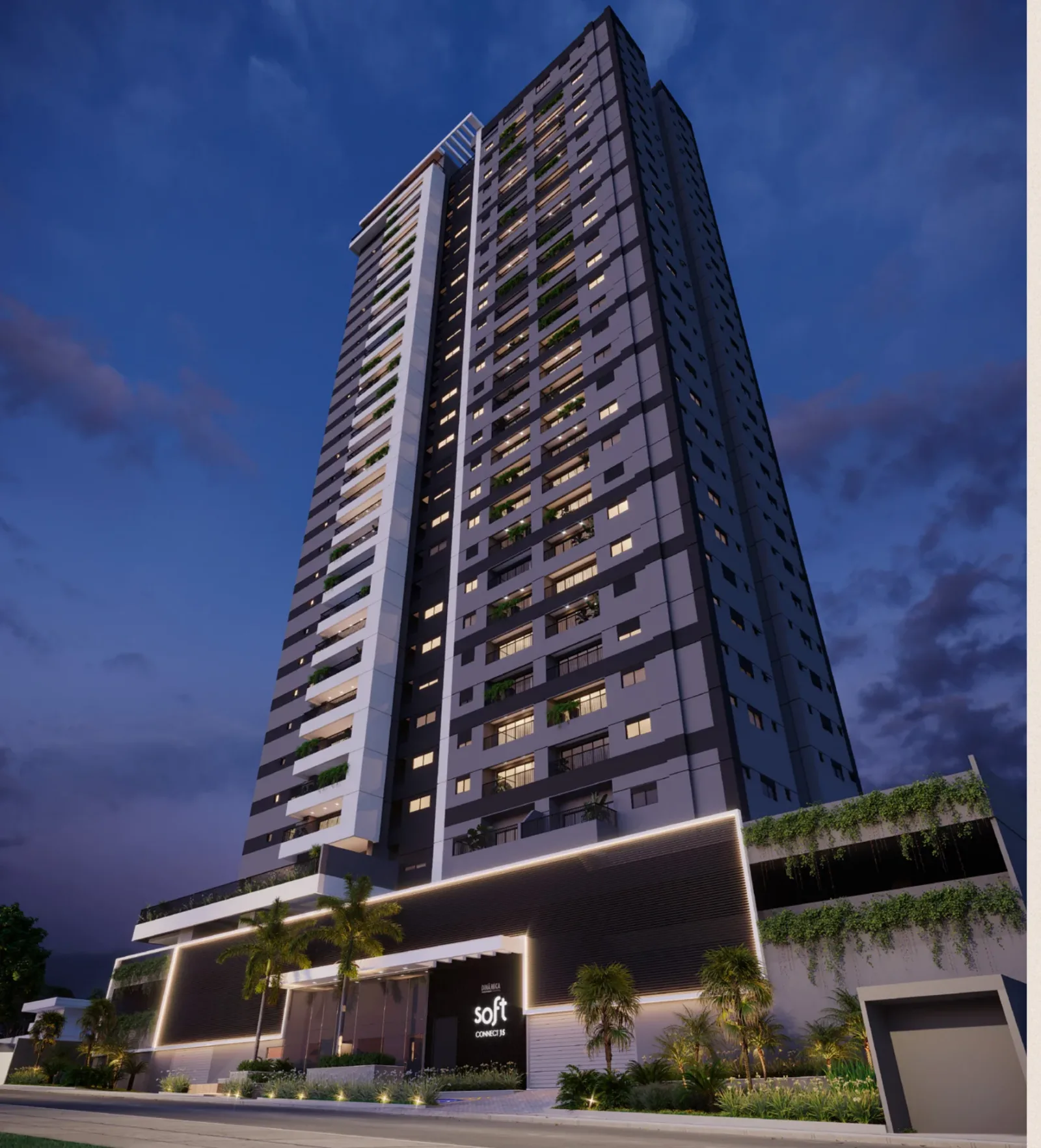 Apartamento de 3 quartos, sendo 1 suíte plena e 2 americanas com 82,75m² à venda no Soft Connect 15 - Parque Amazônia — foto 2