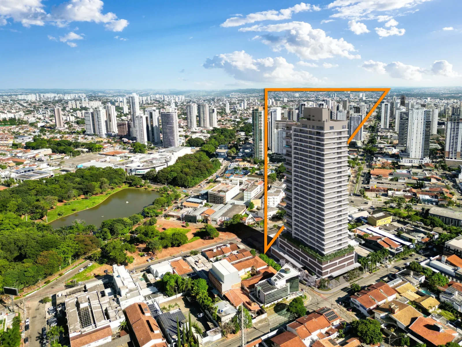 Planta ou imagem da tipologia Studio de 1 suíte com 51,85 m² à venda no City Way - Setor Bueno do City Way