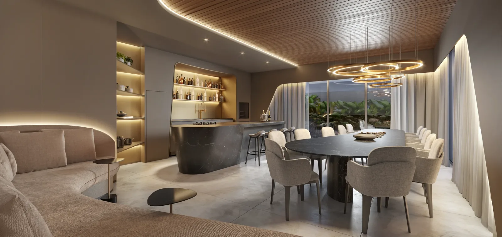 Apartamento de 4 suítes com 374,94 m² à venda no City 23 by Pininfarina - Setor Bueno — miniatura da foto 6