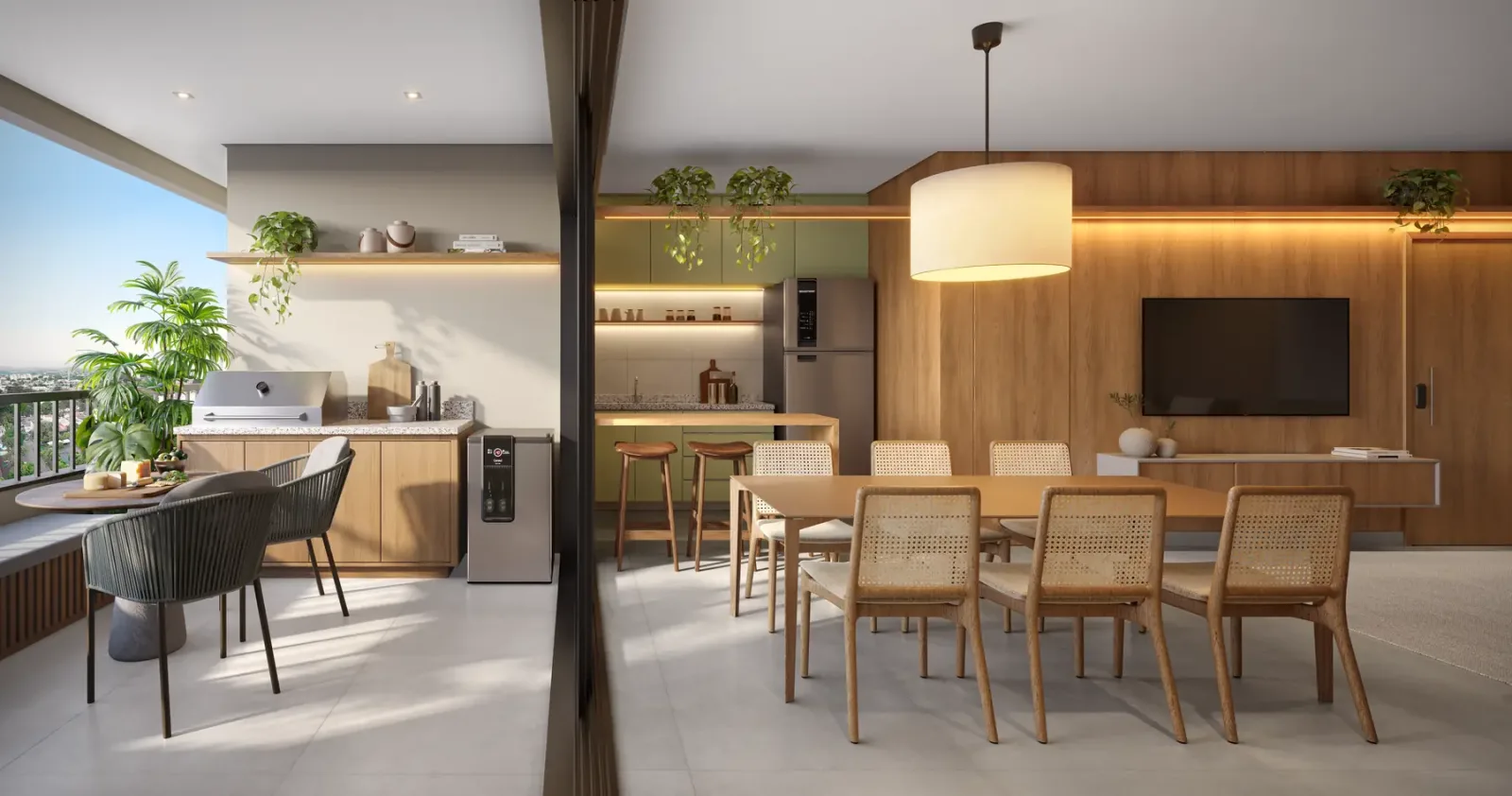 Apartamento de 3 quartos, sendo 1 suíte, com 83,57 a 85,35m² à venda no Hello Viver Universitário - Setor Leste Universitário — foto 3