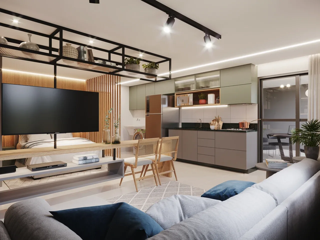Apartamento de 1 suíte com 51,96m² à venda no Ritmo Bueno - Setor Bueno — foto 3