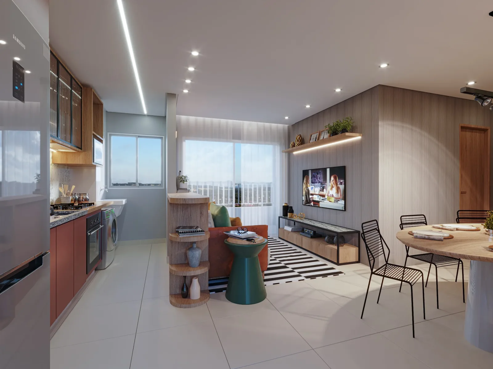 Apartamento de 1 suíte com 63,20 m² à venda no Inside Park Home - Vila Rosa — foto 3