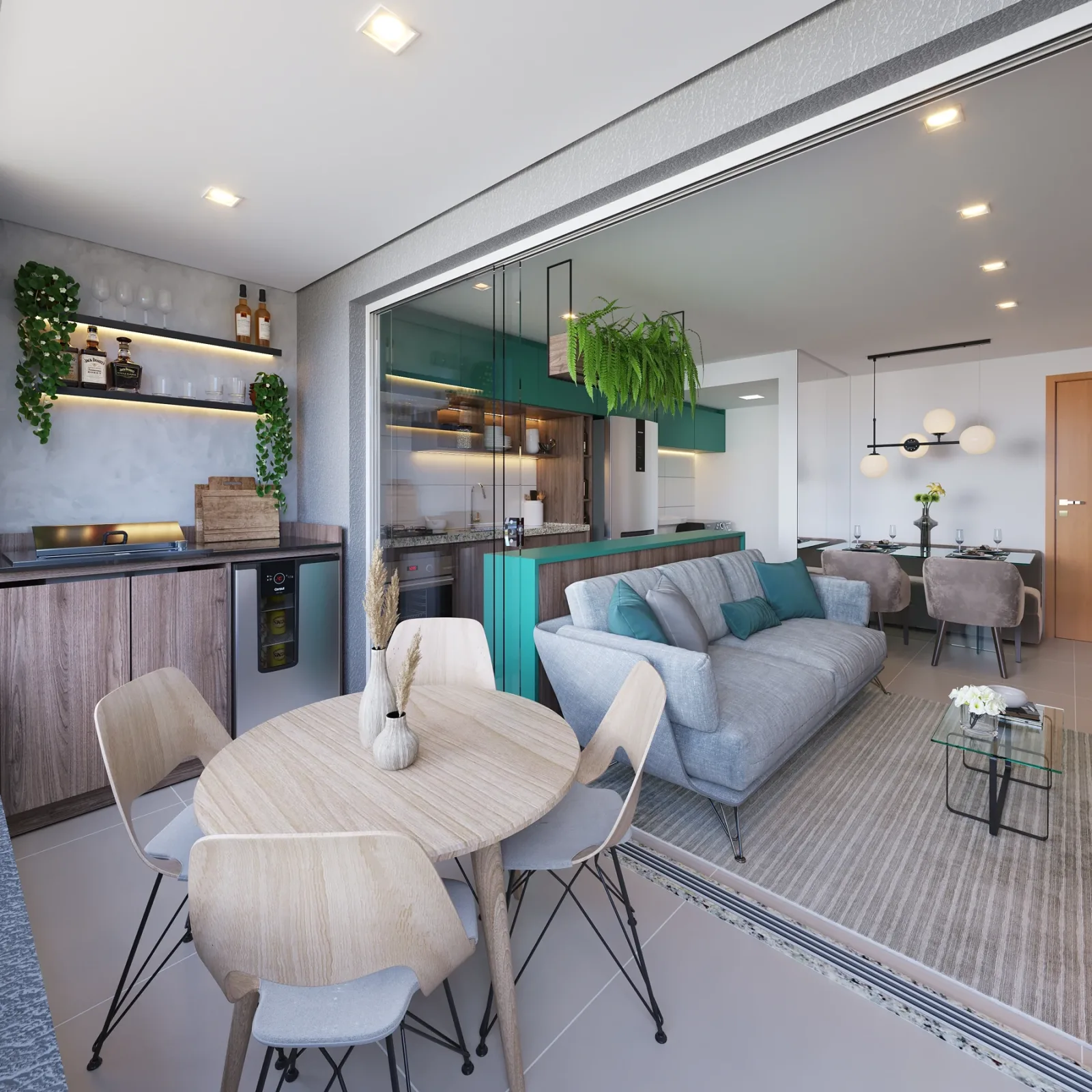 Apartamento de 1 suíte com 65,68m² à venda no Varandas Bueno - Setor Bueno — foto 3
