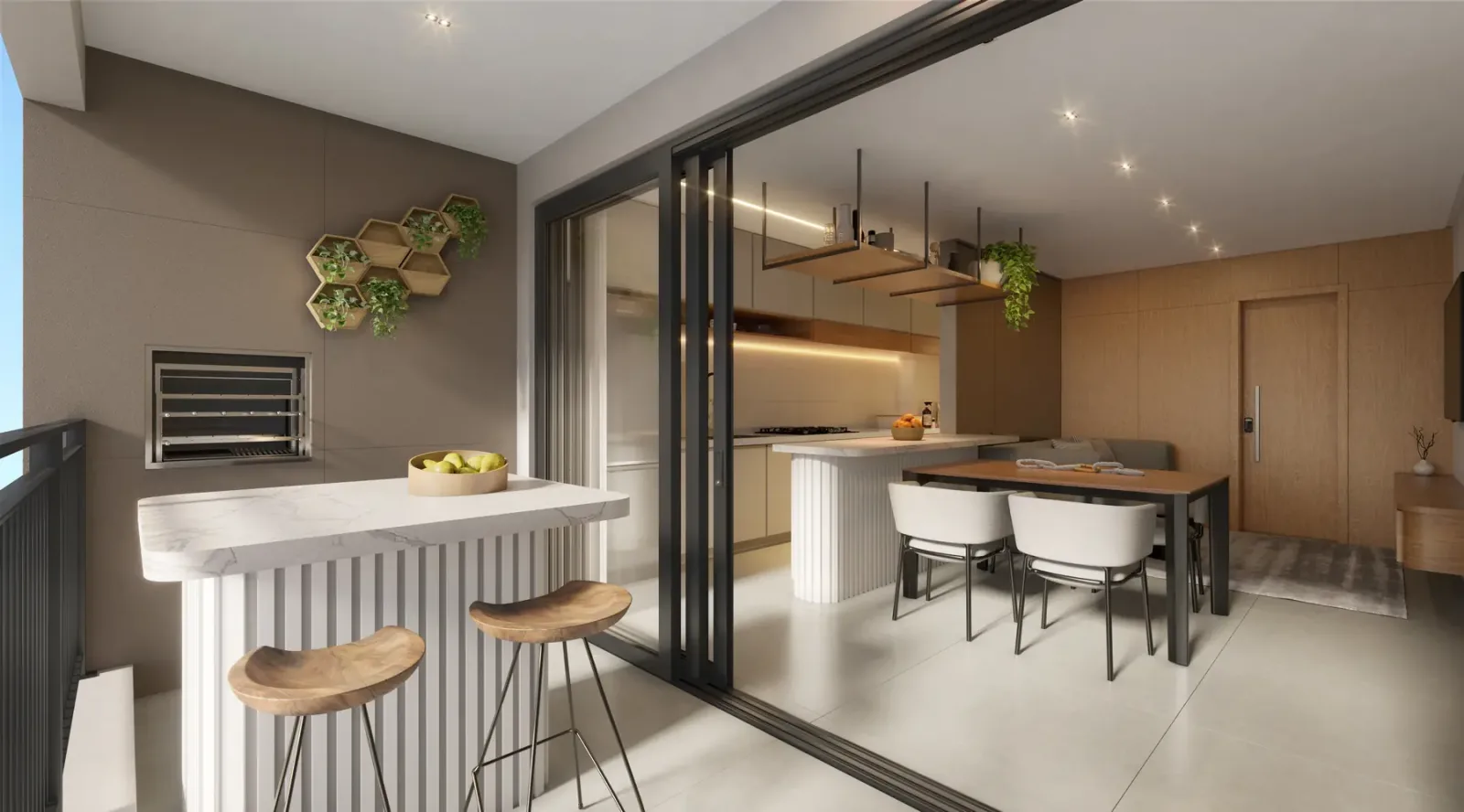 Apartamento de 3 suítes, sendo 1 americana, com 84,71 a 113,5m² à venda no Trip World Home - Nova Suíça — foto 3