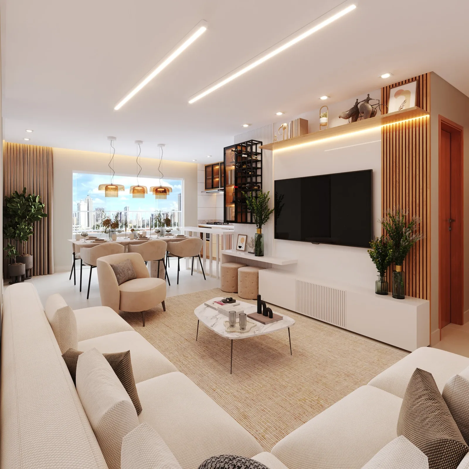 Apartamento de 3 suítes com 87,59m² à venda no Aurora Lago das Rosas - Setor Oeste — foto 3