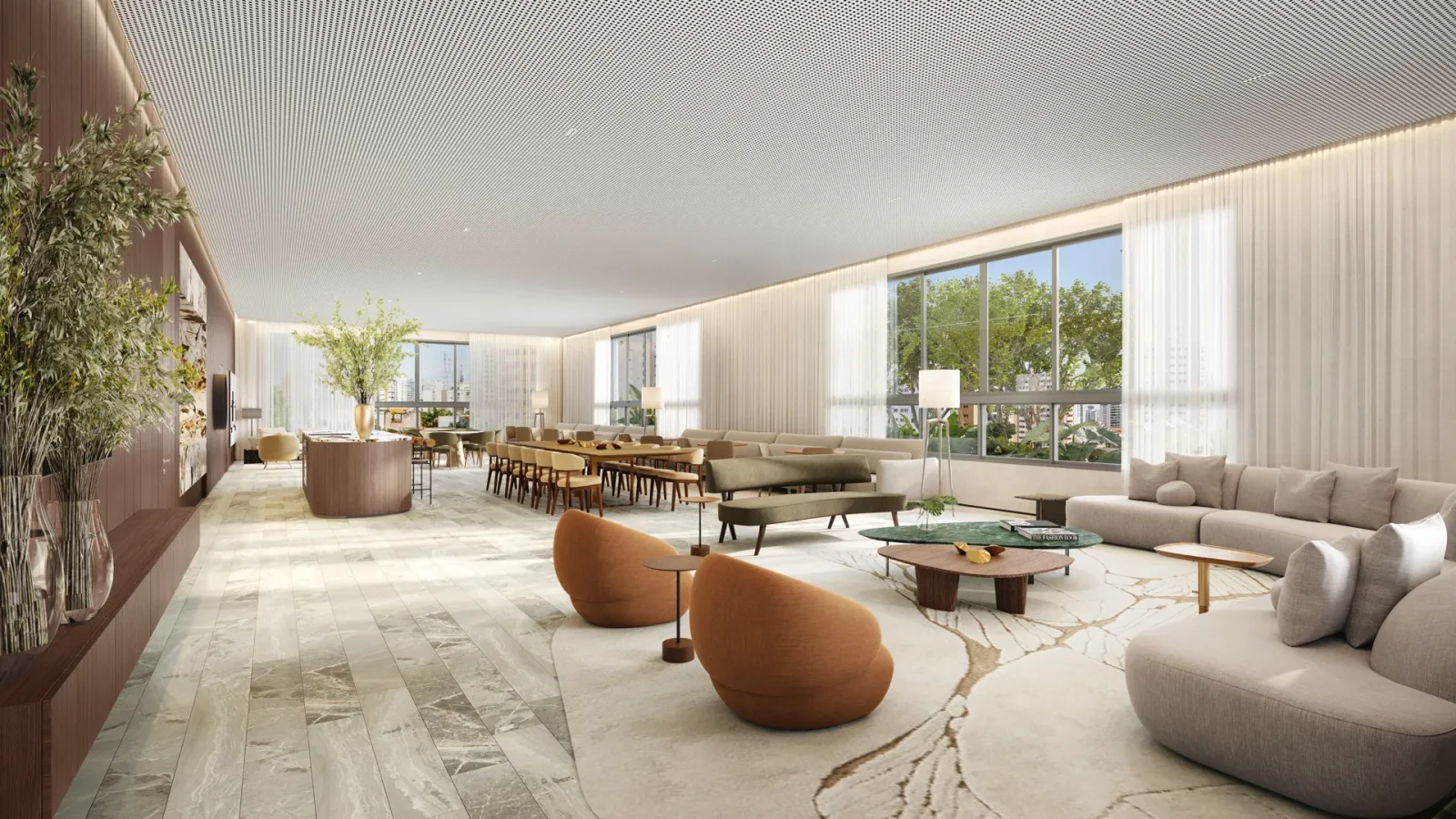 Apartamento de 4 suítes com 339,05 m² à venda no City Park Palace - Setor Bueno — miniatura da foto 6